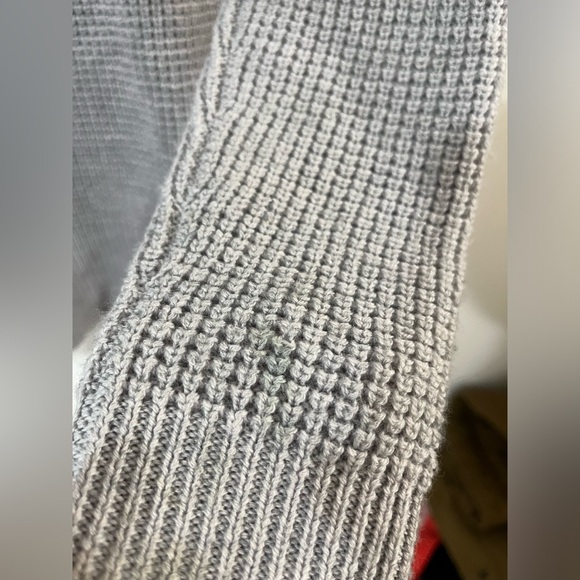 Aritzia Wilfred Free Isabelli Sweater  Waffle Grey Crew Knit Sweater - Picture 7 of 8